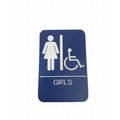 Don-Jo Girl's / Handicap ADA Blue Bathroom Sign HS907008